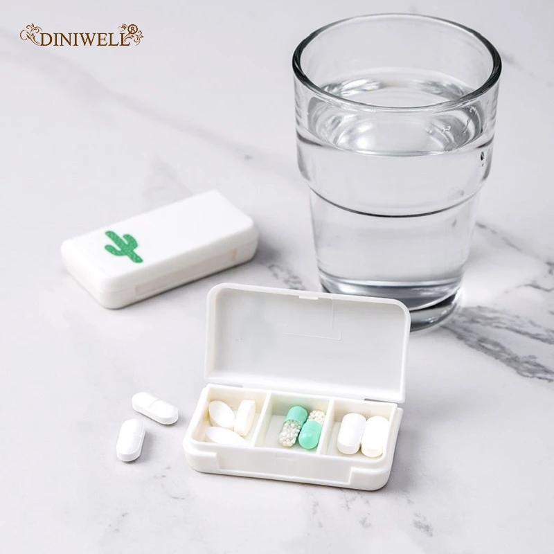 

DINIWELL Portable Pill Box Small Medical Box Storage Bin Organizer For Travel Home Organization Pill Tablet Organizer Case