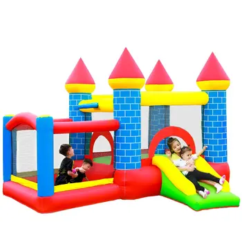 

Mini Bouncer Yard Bouncer Inflatable Bounce House Jumping Bouncy Castle House with Air Blower for Kids