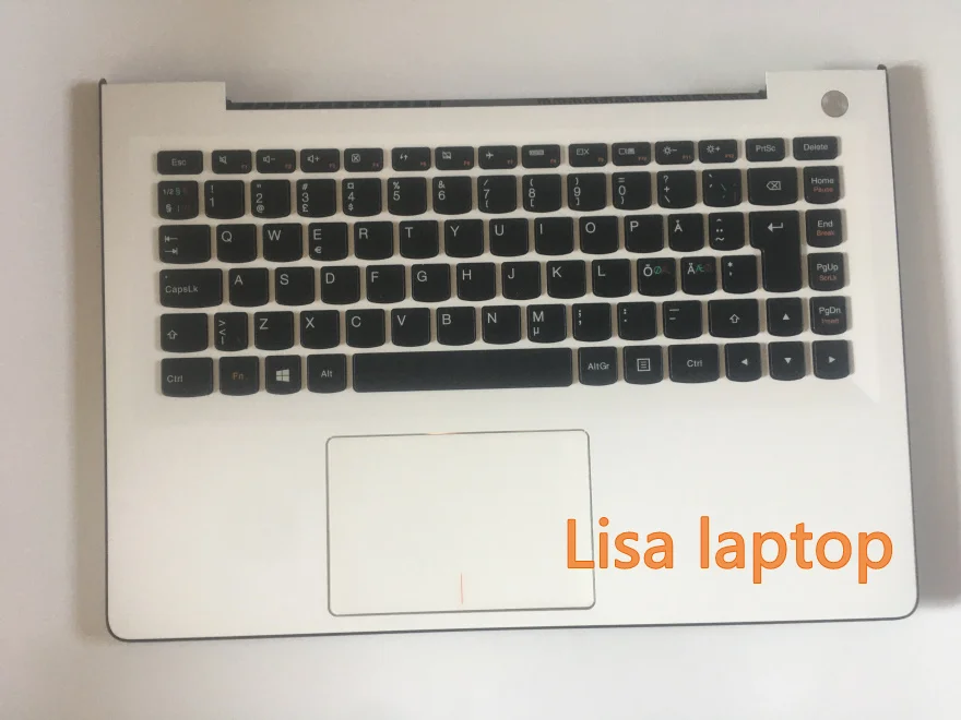 FOR Lenovo upper case C u31-70 nbkl white nd Swedish bilingual keyboard is brand new