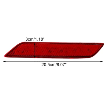 

Red Bumper Reflector Light Rear For Honda Civic 2013-2015 Parts Accessories