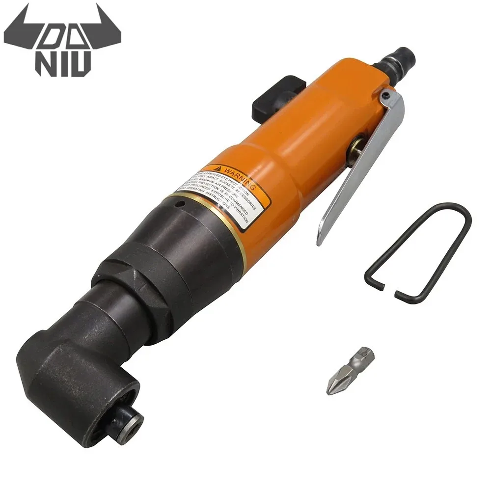 

DANIU KP-805HL 90 Degree Air Die Grinder 1/4" Pneumatic Grinder Tool Air Angle Grinding Machine Air Screw Driver for Woodworking