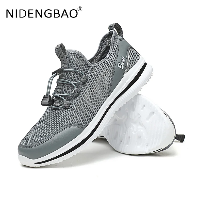 

Large Size Men's Sneakers Summer Mesh Breathable Lightweight Fashion Flats Loafers Running Casual Shoes Zapatillas Hombre 39-48