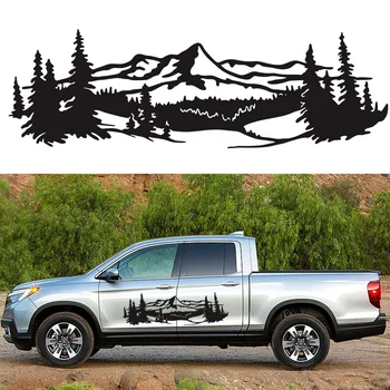 

Decal Car sticker Mountain Replacement Exterior 2pcs Auto Trailer Forest