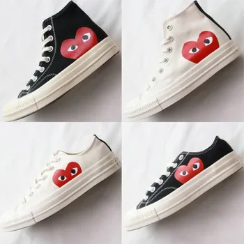 

1970s Big Eyes CDG Play Chuck 70 Multi Heart 70s Hi Canvas Shoes Classic 1970 Canvas Shoes Jointly Name skateboard Sneakers