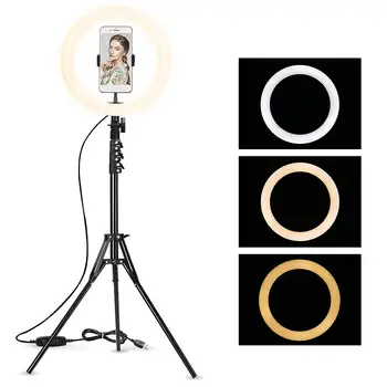 

12" LED Ring Light with Hold Selfie Light Ring Lamp Photograghy Ringlight Professional Lighting Kit