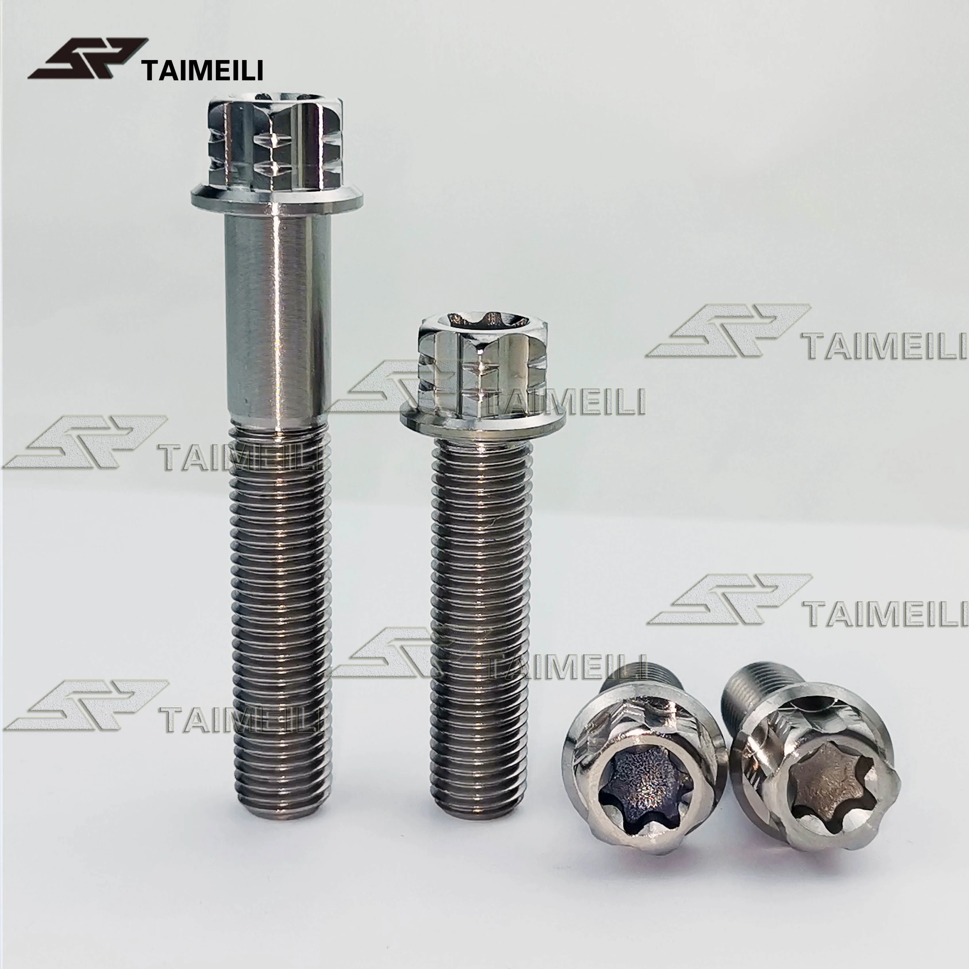 Титановые винты с цветочной головкой фланцевые M10x25 / 35/40/55/60 мм шаг резьбы винта 1 25
