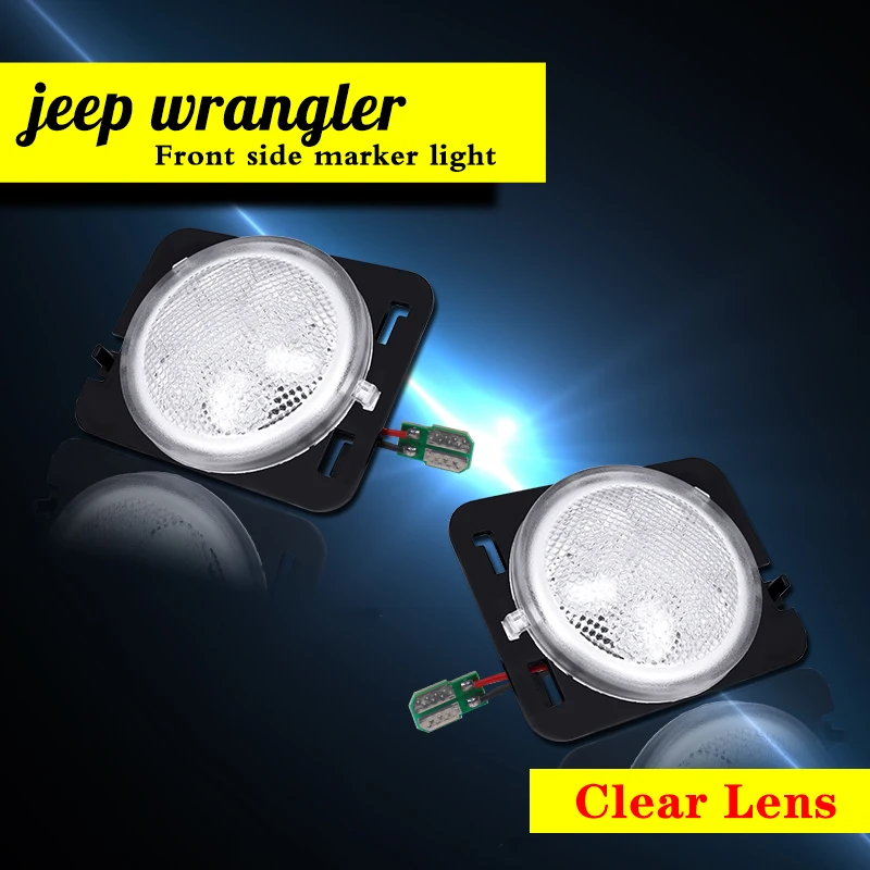 Фото Фонари указателя поворота желтого цвета для Jeep Wrangler JK & JK Unlimited 2007-2018 №3