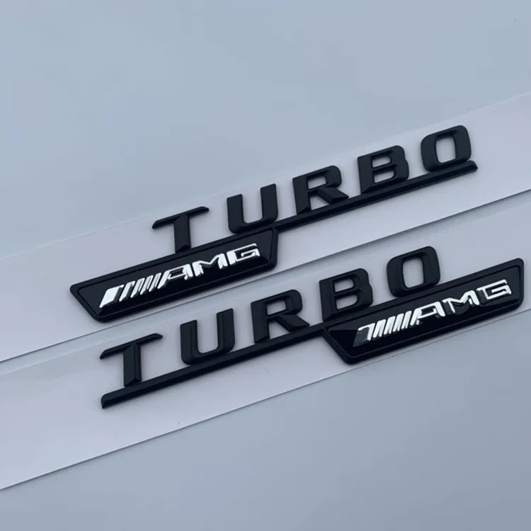 Подходит для Mercedes turboamg Fender standard Turbo4MATIC боковая этикетка Mercedes английская надпись стандарт