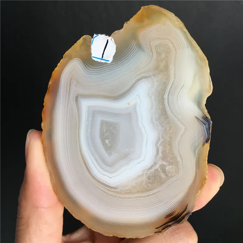 

Natural Striped Agate Crystal Slab Point Healing Holiday Gift