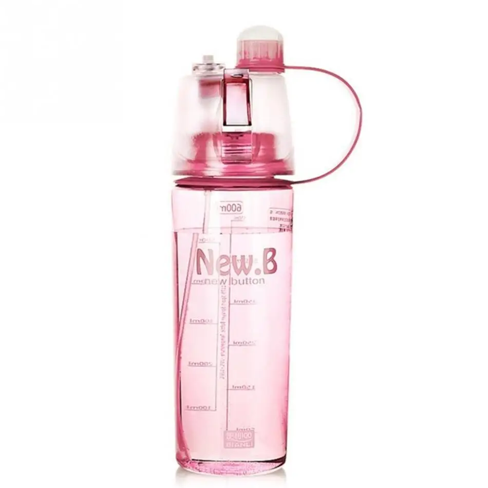 VOGVIGO 600ML/400ML Creative Outdoor Bicycle Cycling Sports Drinking Bottle Portable Plastic Sports Spray Water Bottle
