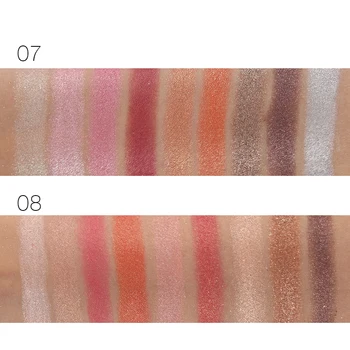 

New 9-Color Shimmer Eyeshadow Eyeshadow Palette and Makeup Brush Set (Each color line is good)