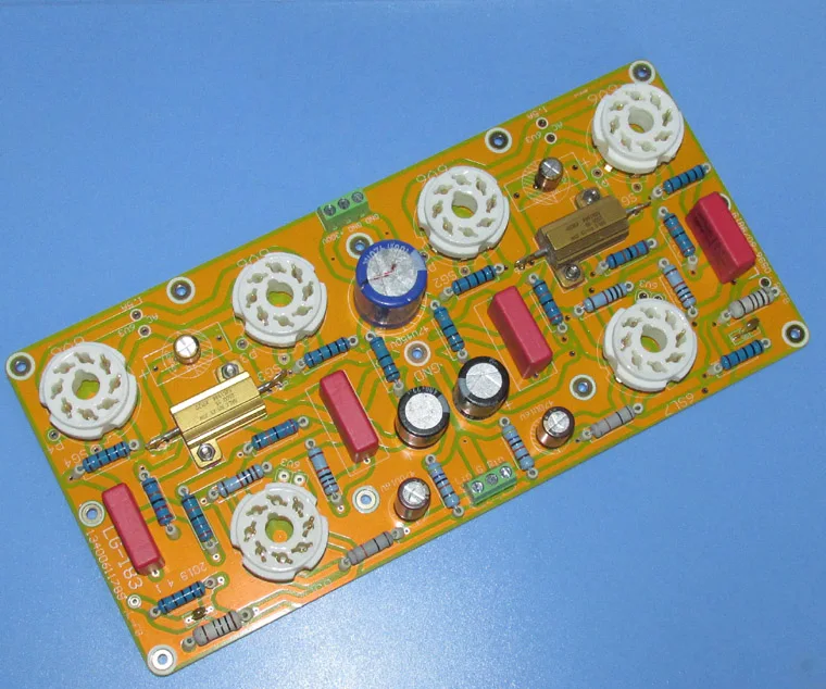Dynaco 6V6 10W ultra linear push-pull amplifier stereo PCB board LG183 also suitable for pushing 6P6P 6P3P 6CA7 KT66 EL34 | Электроника