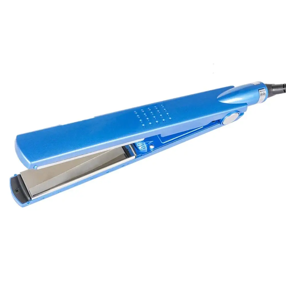 Титановая пластина 2 в 1, профессиональный выпрямитель для волос, щипцы для завивки, щипцы для завивки и выпрямления волос - Цвет: Blue no box 011