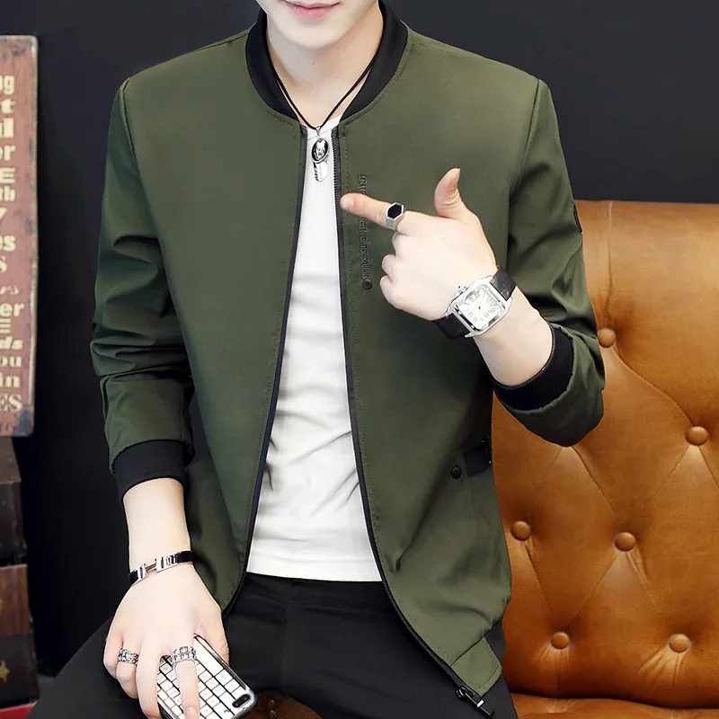 

2019 Spring New Style Jacket Men Korean-style Trend of Fashion Slim Fit MEN'S Coat