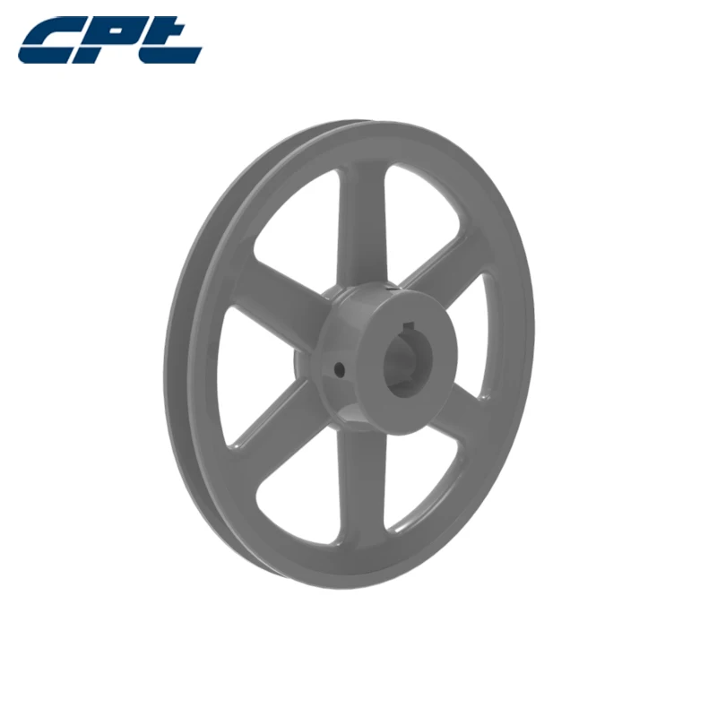 CPT AK84V Belt pulley 1 Groove 1/2&quot 5/8&quot 3/4&quot 7/8&quot 15/16&quot 1&quot 1-1/8&quot 3/16 Cast Iron 8.25&quot OD for A 4L 3L belts |