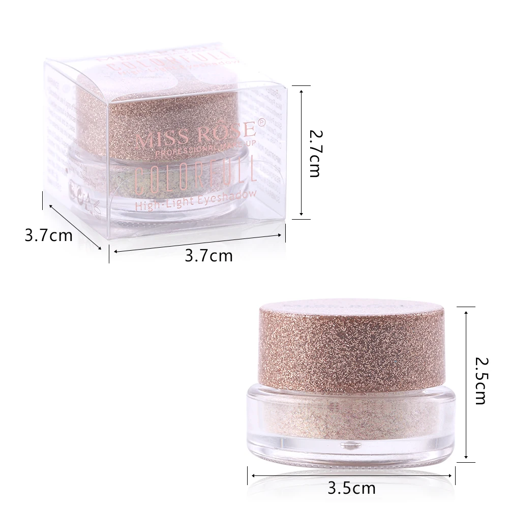 Блеск теней для век Золото Shimmer Brighten Eye Contour макияж тени для век Крем против пигментации для выделения теней для глаз Косметика MISS ROSE