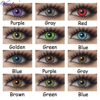 

VIVID EYE 1pair Midsummer Night Dream Series - Colored Contact Lenses Cosmetic Contacts Natural Color Lens