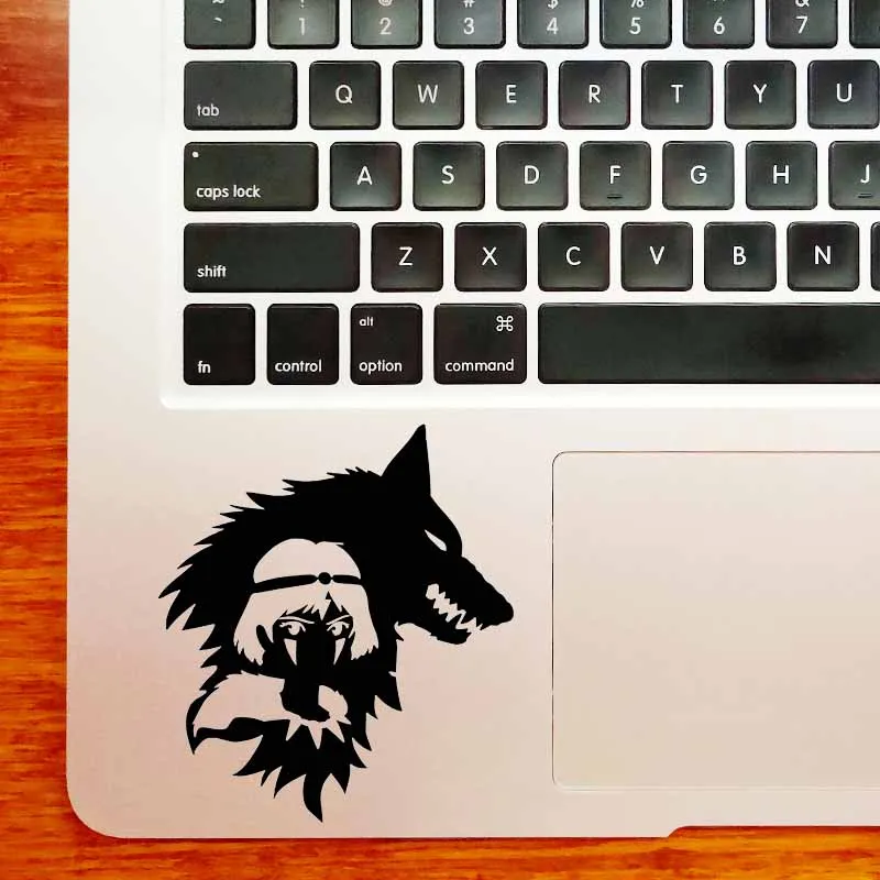 Принцесса Mononoke аниме наклейка для ноутбука MacBook Pro Air Retina 11 12 13 15 дюймов Mac Book