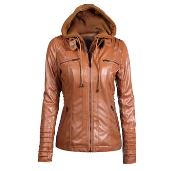 

2020 Winter Faux Leather Jacket Women Casual Basic Coats Plus Size 7XL Ladies Basic Jackets Waterproof Windproof Coats Female