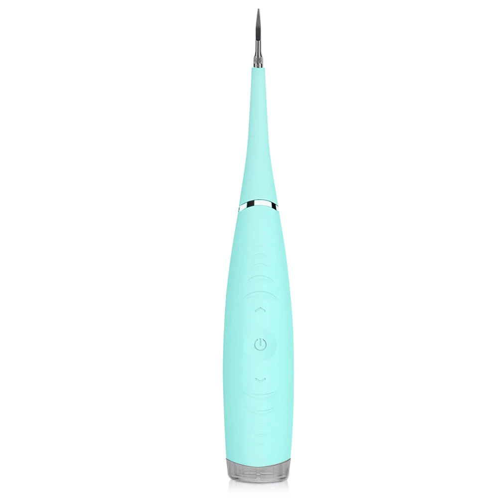 Green Sonic силиконовый очиститель зубов, 5 режимов, Перезаряжаемый USB Электрический стоматологический инструмент для удаления зубного камня, удаление пятен, зубного камня - Цвет: Green