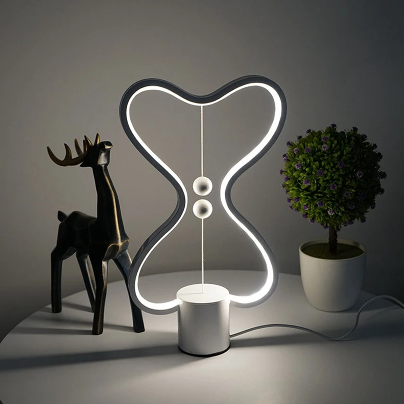 

7 Colors Heng Balance Lamp LED Night Light USB Powered Home Decor Bedroom Office Table Night Lamp Light