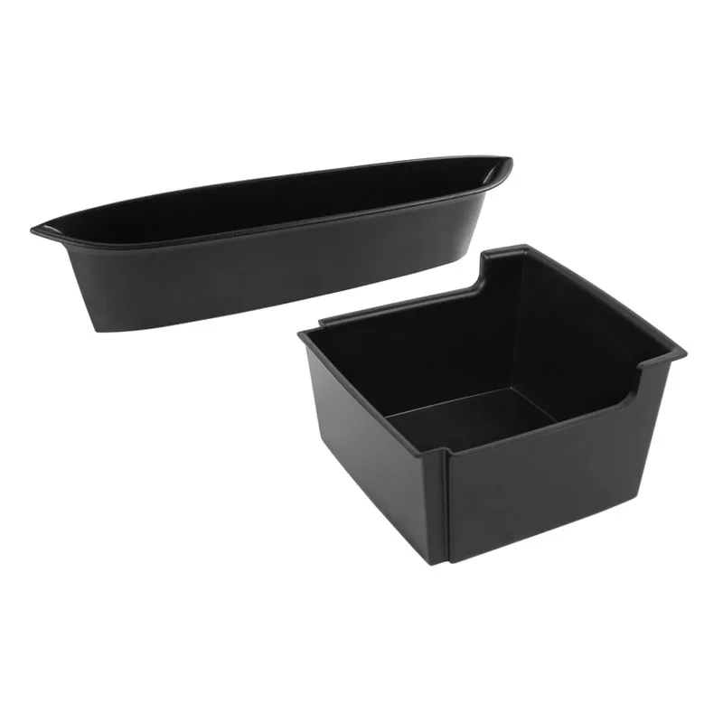2Pcs Fit For Jeep Wrangler JK 2011- Car Central Console Armrest Storage Box Passenger Seat Armrest Storage Holder Container