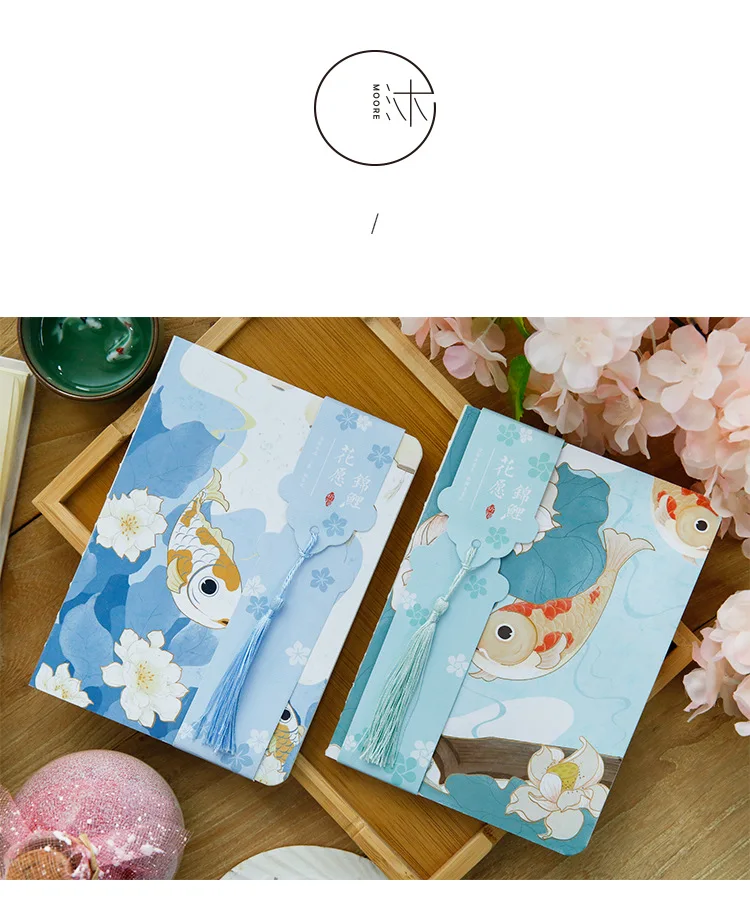 1 шт. Kawaii noteбок японский стиль аниме рыба блокнот планировщик книга журнал Офис Школа Студент принадлежности кавайные канцелярские принадлежности