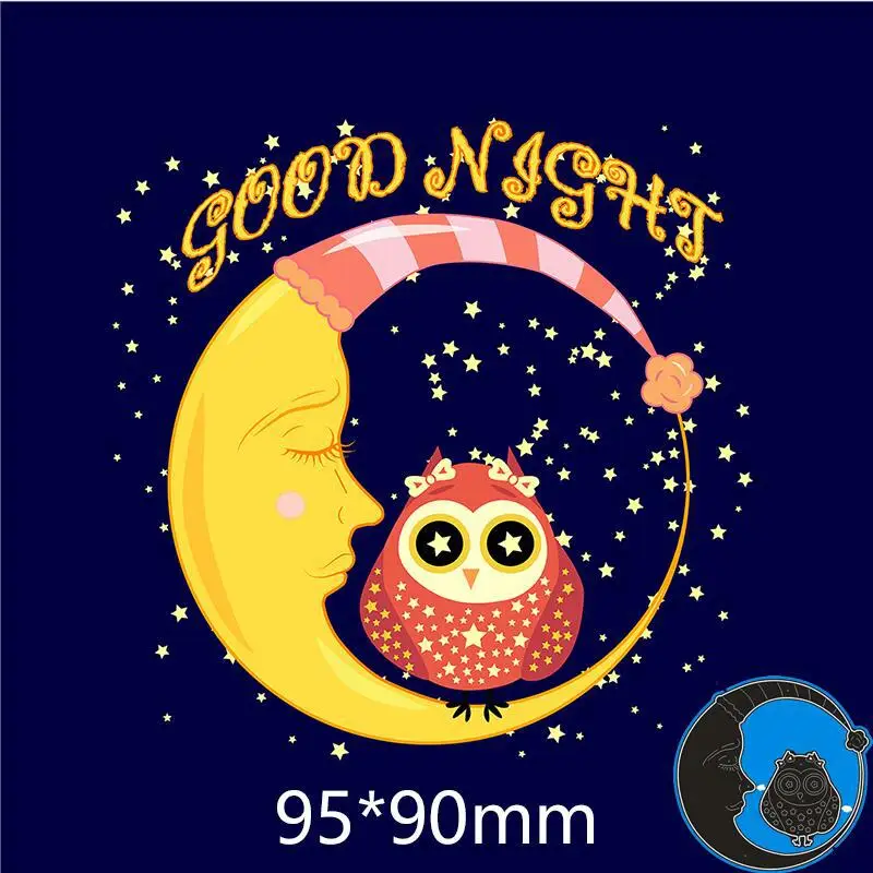 

Creative Metal Cutting Layering Die Mold Embossing Stencils DIY Scrapbook Paper Card Making Owl Moon