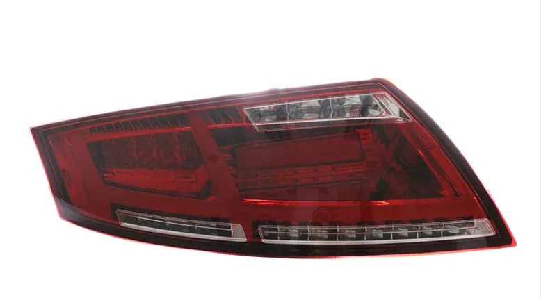 Автомобильный Stylingt хвост светильник для AUDI TT хвост светильник s 2006-2013 светодиодный фонарь светильник светодиодный задний фонарь с хвостом светильник s динамический сигнал поворота - Цвет: red
