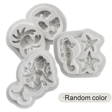 3 шт./компл. Портативный Мини DIY океан серии торт форма для домашней выпечки инструмент