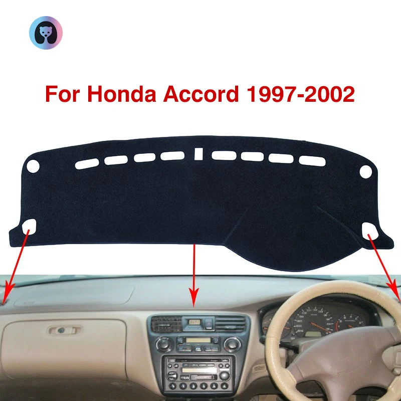 

For Honda Accord 1997 1998 1999 2000 2001 2002 Anti-Slip Mat Dashboard Cover Pad Flannel Sunshade Dashmat Carpet Car Accessories
