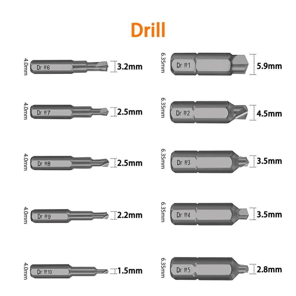 22 шт. поврежденный зачищенный Винт экстрактор Набор Для сломанного винта HSS сломанный болт экстрактор винтовые наборы для очищения