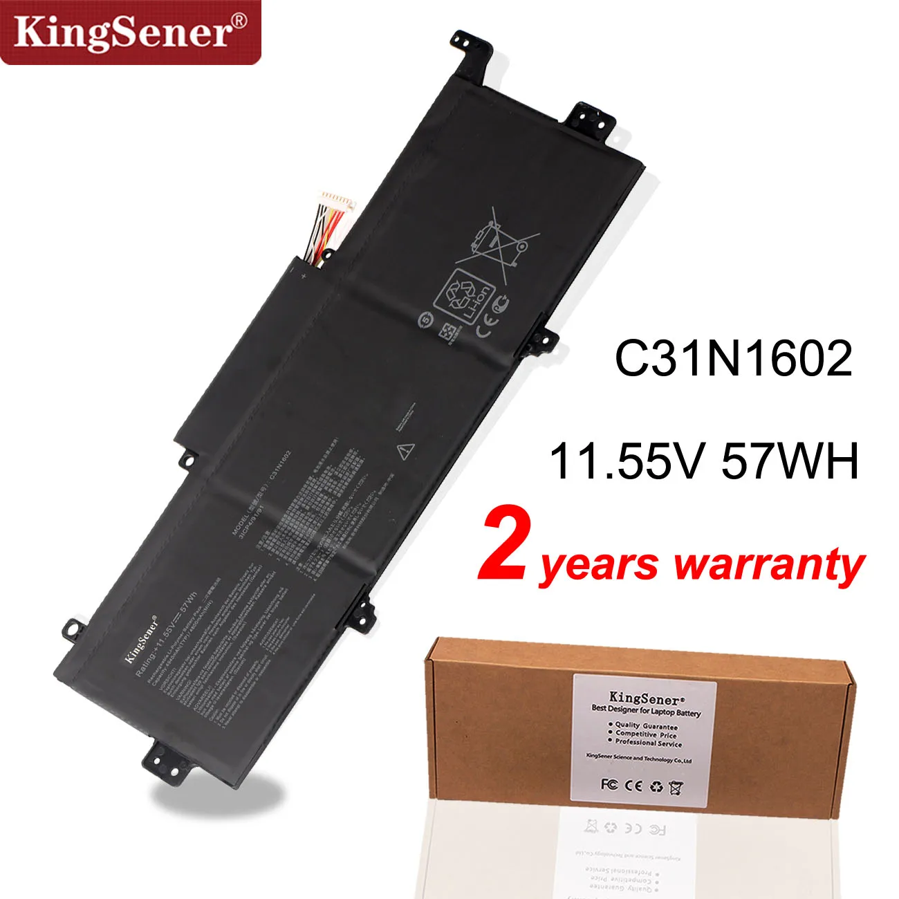 KingSener C31N1602 Батарея для ASUS Zenbook U3000 U3000U UX330 UX330U UX330UA UX330UA-1A UX330UA-1B UX330UA-1C 0B200-02090000