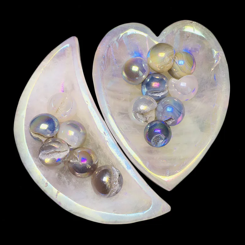 Оптовая продажа 1 комплект чаши из натурального хрусталя чаша розового кварца