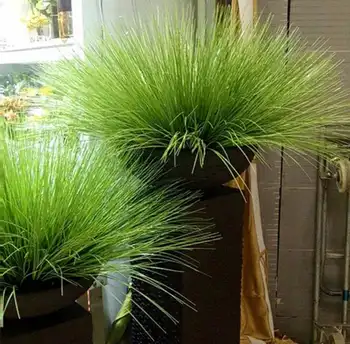 

64cm Large Artificial Reed Leaf Green Tropical Onion Grass Bunch Plastic Plants Leaf Slender Foxtail Grass For Garden Home Decor
