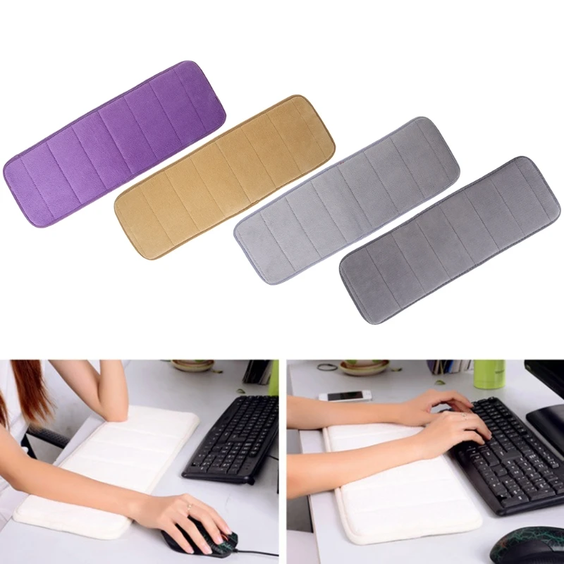Mouse Pad Ultra Soft Elbow Pads Mouse Pad Ultra Memory Cotton Keyboard Pad Sweat-absorbent Anti-slip for Office Desktop
