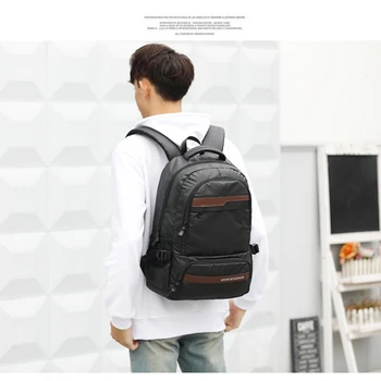 

DC·MeiLun Men Oxford Cloth Travel Double Shoulder Bag School Bags Laptop Backpack For Student Bookbags Women Bagpack