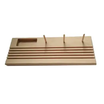 

Wooden Quilting Patchwork Ruler Rack with Space Reel Holder Spool Storage DIY Arts Crafts Sewing