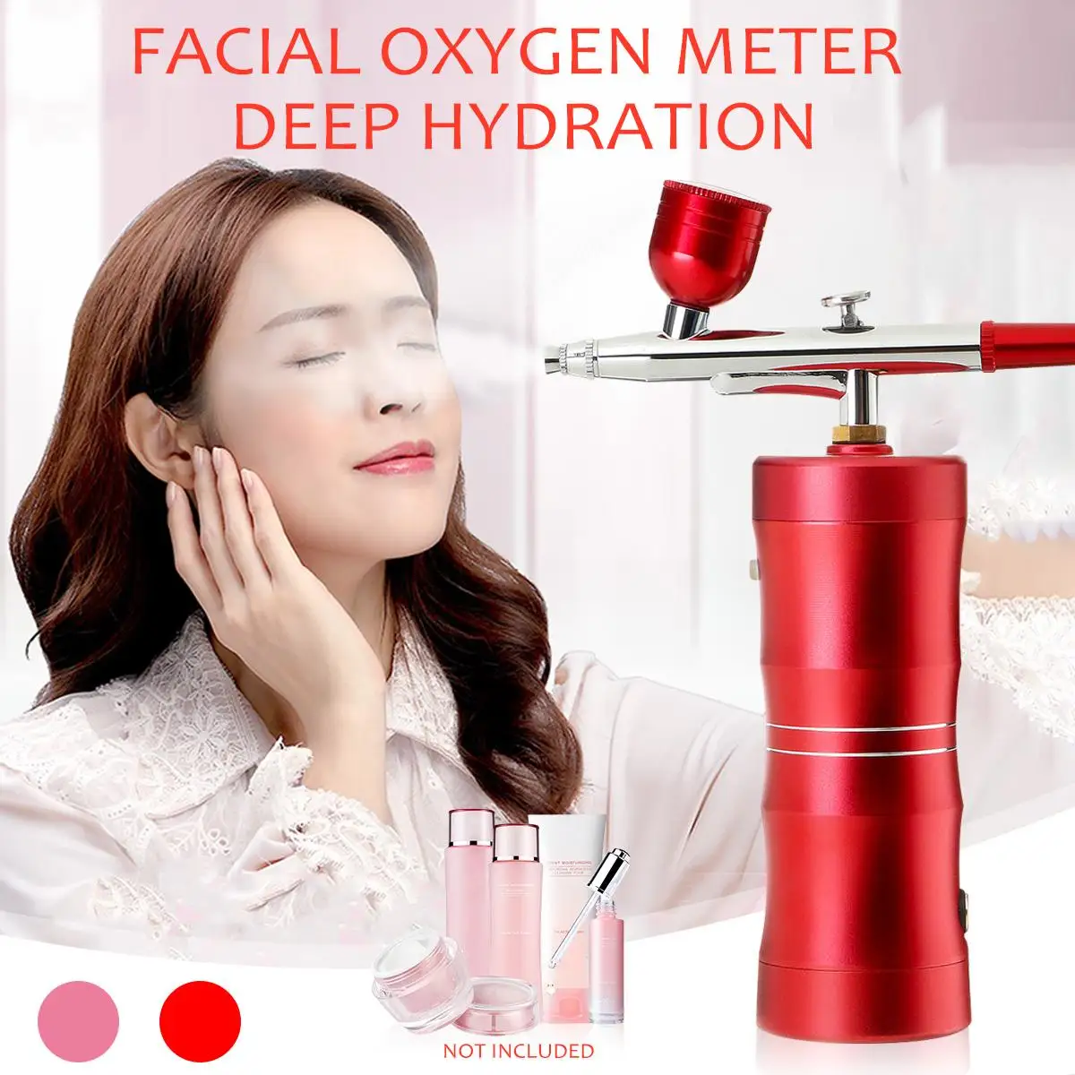 

Handheld Facial High Pressure Oxygen Meter Moisturizing Beauty Rechargeable Portable Nano-Spray Mist Skin Care Beauty Tools