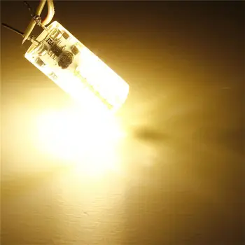 

20PCS LED Light Bulb G4 3014 SMD Crystal Silicone Spotlight Bulb Cabinet Lamp AC/DC 12V Pure White/Warm White Lighting