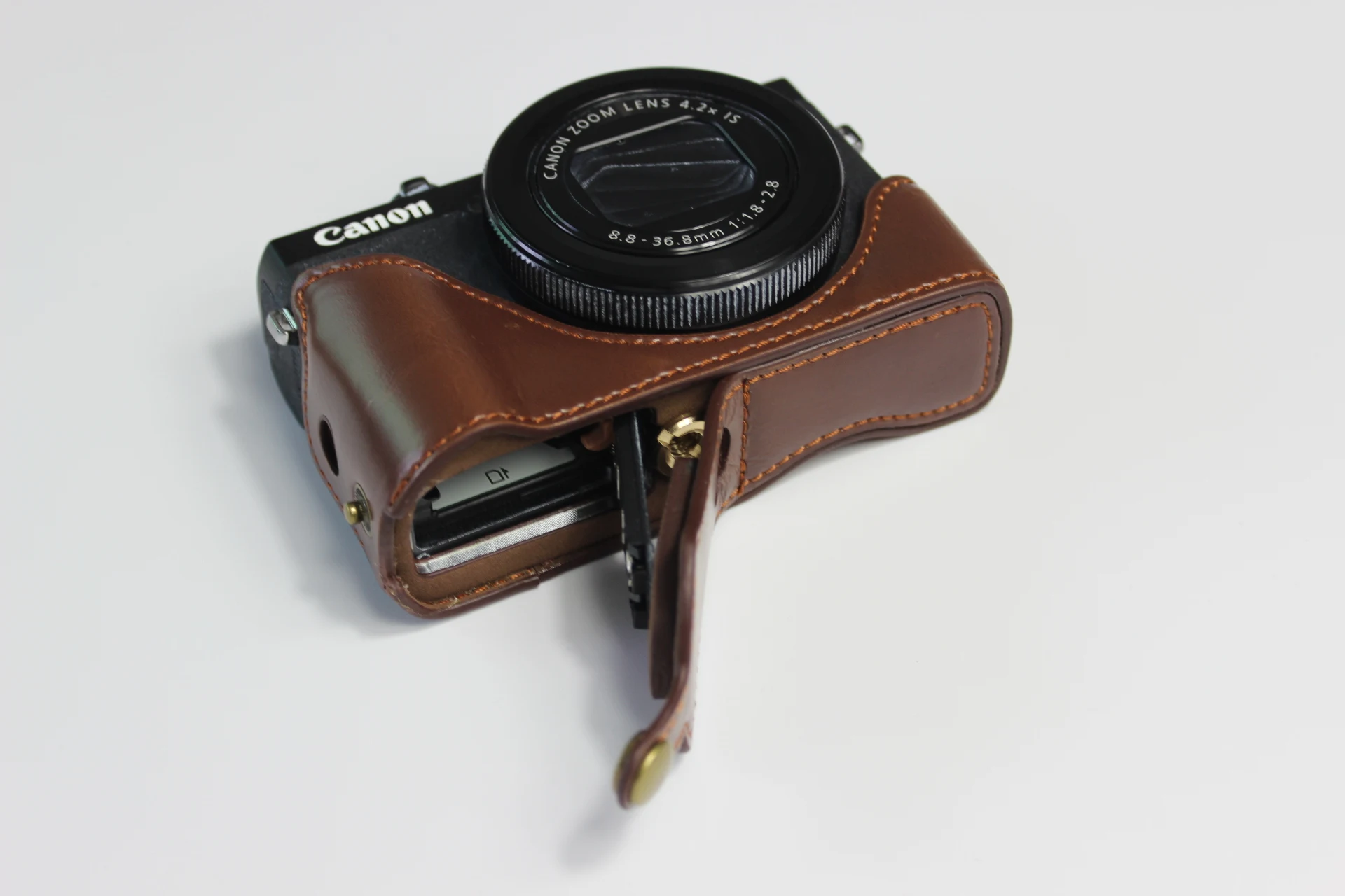 Из искусственной кожи чехол сумка для Canon G7XIII G7X3 G7X M3 чехол для портативной камеры оболочки с батарейным отсеком
