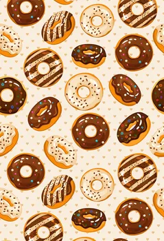 

Photography Backdrop Delicious Donuts Kids Birthday Background Photo Studio Portrait Baby Shower Festival Advertisement Wedding