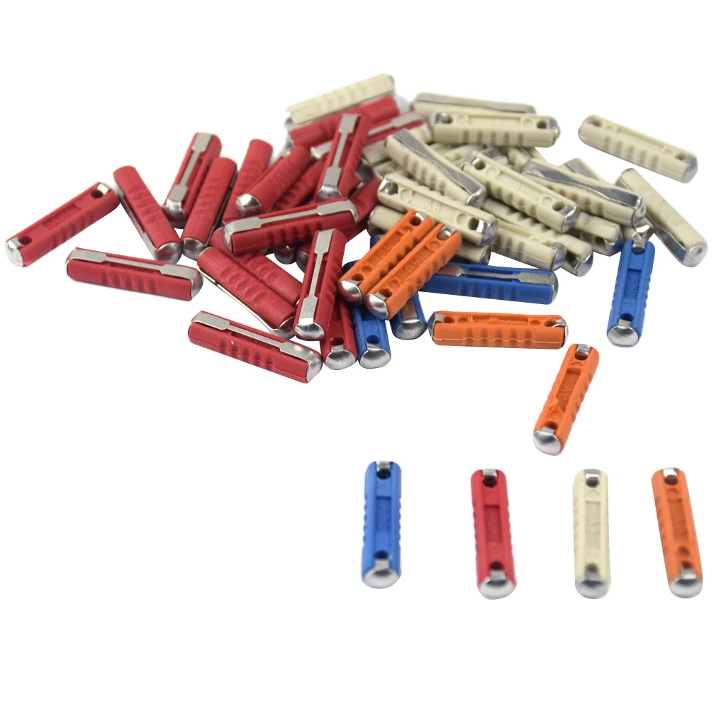50pc INDUSTRIAL EUROPEAN CAR FUSE BOX ASSORTMENT 5,8,16&25 AMPS FUSES TRUCK