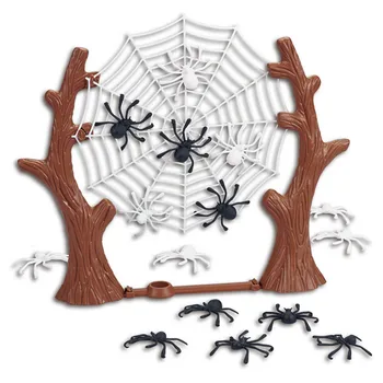 

Besegad Halloween Party Game Toys Hang Spider on The Web Game Including Spiderweb and 16pcs Spiders for Halloween Party Supplies