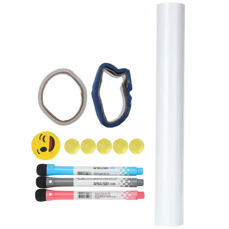 Magnetic Wall Stickers Erasable Rewritable Children Whiteboard Painting Wallpaper Marker Set | Канцтовары для офиса и дома