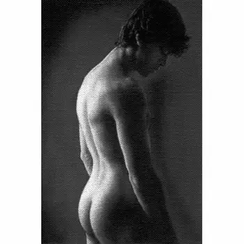 

Artist's Original Postmodern Hand Painting: A Gentle Man Interested in Attracting Models