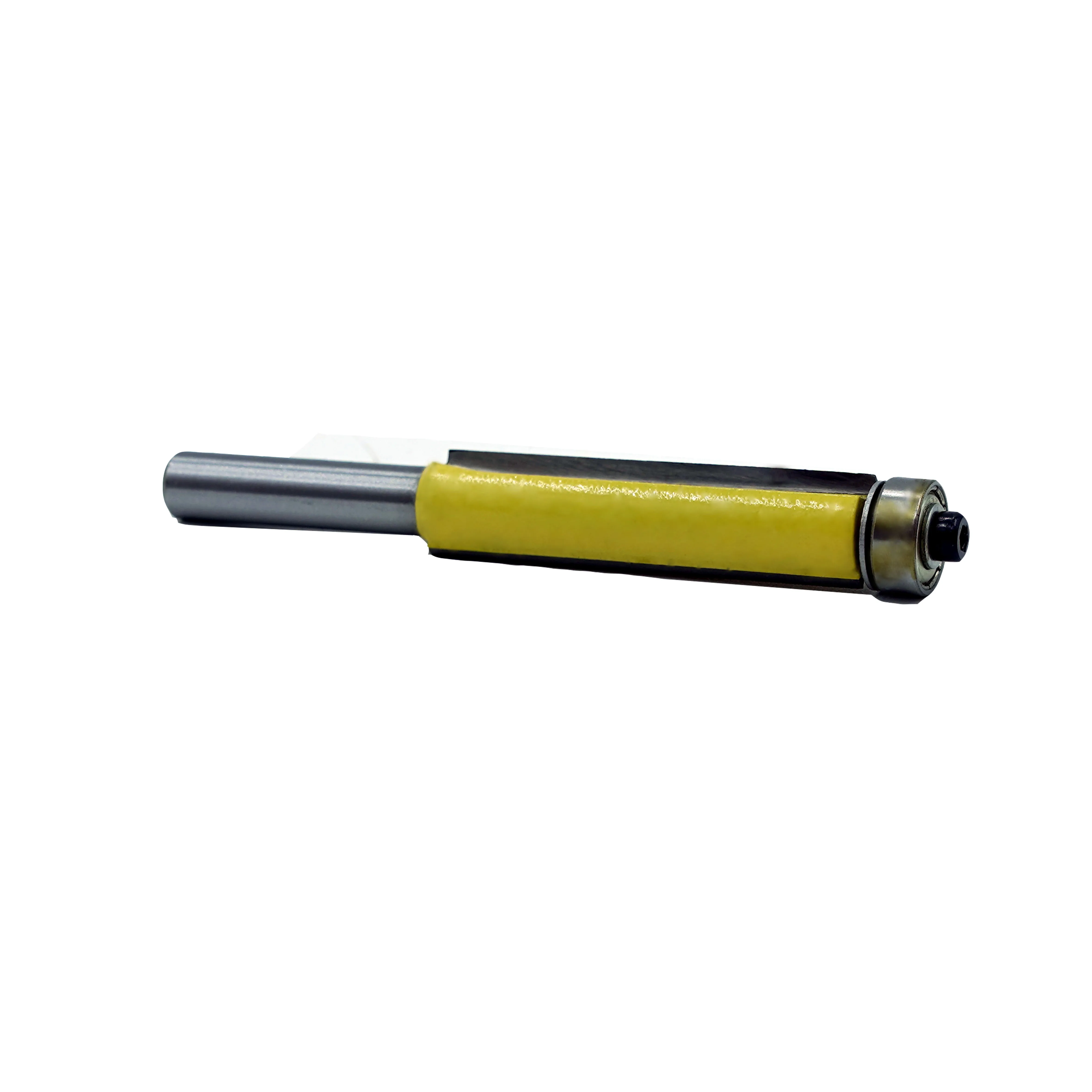 1pc 8mm Shank 2" Flush Trim Router Bit with Bearing for Wood Template Pattern Bit Tungsten Carbide Milling Cutter for Wood