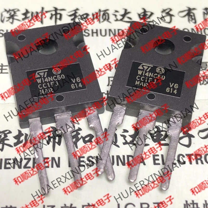 5 шт., новые оригинальные кнопки W14NC50 STW14NC50-247 500V 14A