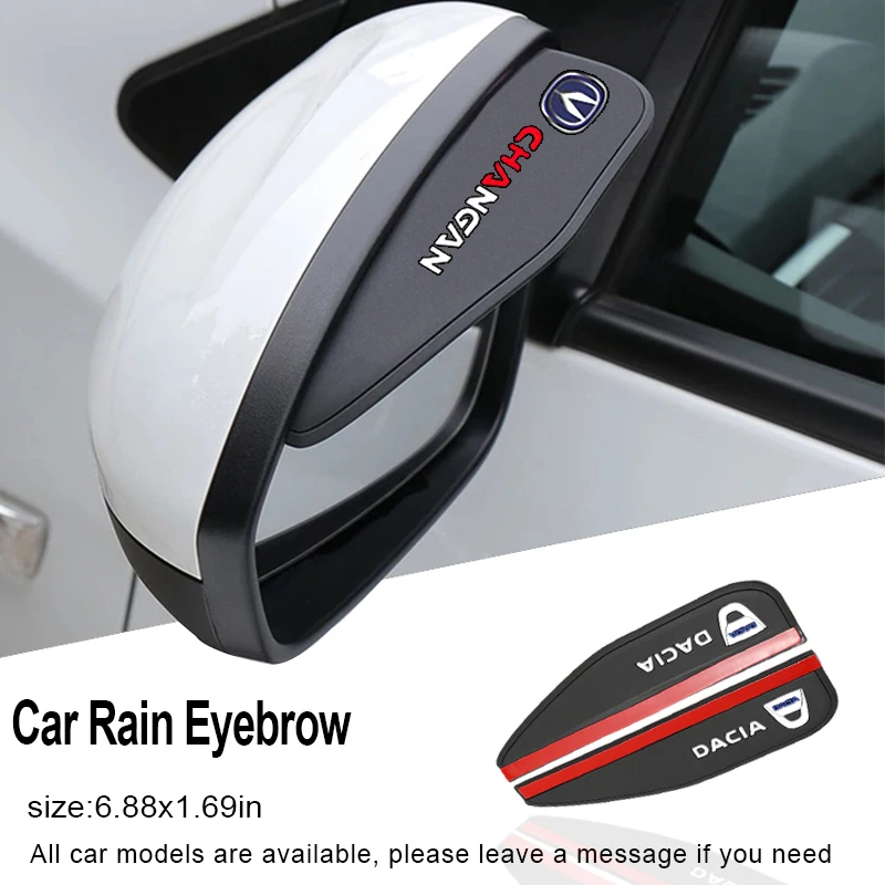 1set Car Rearview Mirror Rain Eyebrow Sunshade and Rainproof Cover for Mitsubishi L200 Lancer 10 X Montero Sport Accessories | Автомобили