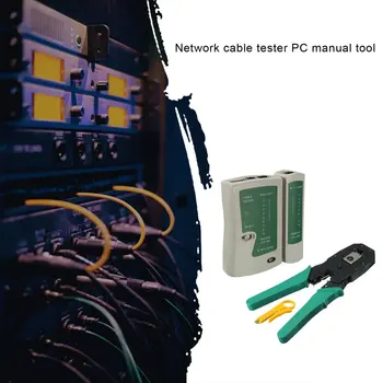 

Professional Network Cable Testers Lan rj45 rj11 with Wire Cable Crimper Crimp PC Network Hand Tools
